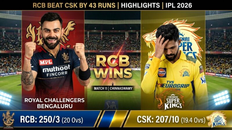 RCB vs CSK Match Highlights